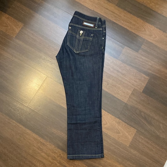 Burberry Low Rise Capri Blue Denim Jean Size 27 - Picture 15 of 16